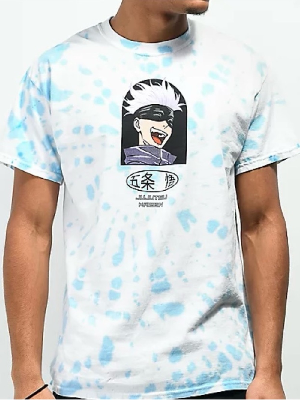 Jujutsu Kaisen Satoru Blue Tie Dye T-Shirt